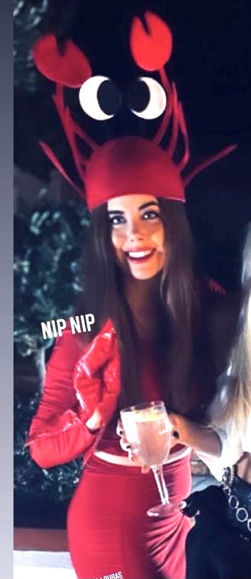 OK Halloween. What does my daughter dress up as. A Witch , Vampire,Morticia, Skeleton. No a Lobster. Lou Lou the Lobster Fabulous. Love her #mondaythoughts