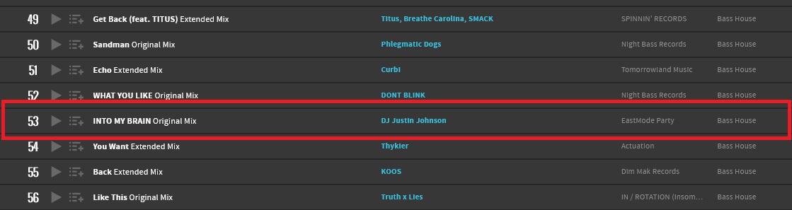 eastmodeparty's tweet photo. much love for all the support on INTO MY BRAIN, now up to #53 on the @beatport #basshouse chart! 
https://t.co/xjXdwaDwB6 https://t.co/Jzb8ez1PPM