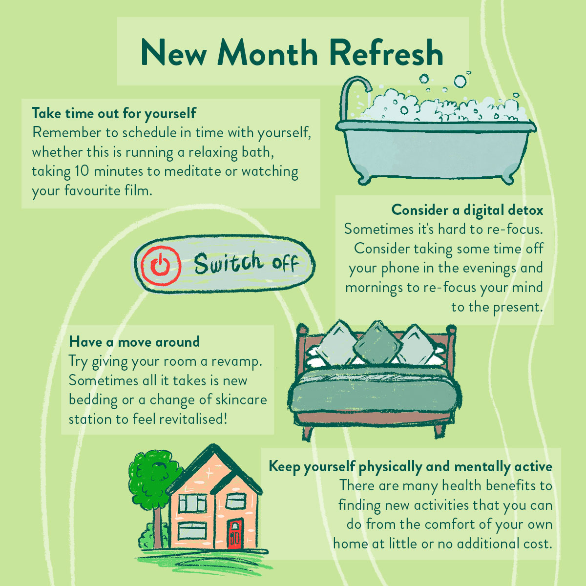 holland_barrett's tweet image. Sometimes, it can take turning a new leaf to really feel refreshed and ready to get your head into new goals and habits.

Are you feeling a little unmotivated and want to find ways of refreshing your mind? 

Here are our top tips on how to do just that!