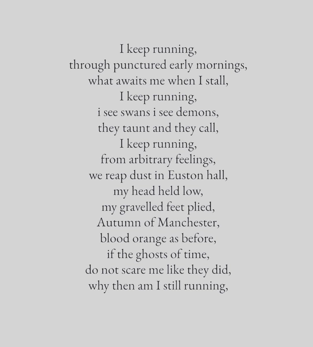 tpriestlyx's tweet photo. so my gravelled feet plie
and Autumn in Manchester
is blood orange as before

1. Exarcheia, Athens. 25.10
2. untitled words 28.10
3. A Black Swan, Manchester Central Station 30.10 https://t.co/XIRfuPufgY