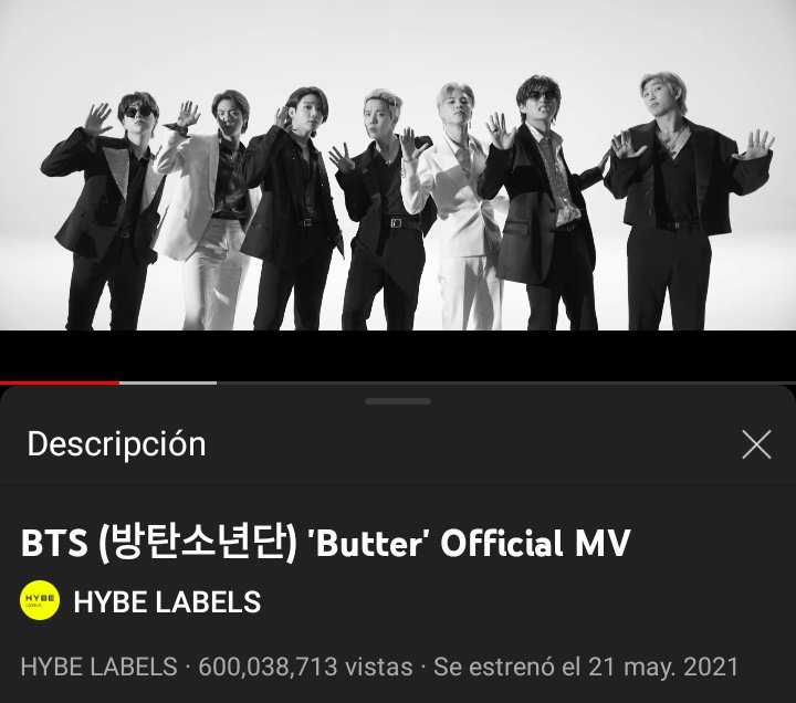 chimmyy233's tweet photo. #ButterTo600M  al fin llegamos Amy , pero aún falta 400M más para que esté pisando  los BILLONES 😍🤯... 
Sigamos así #방탄소년단 #BTSARMY @BTS_twt https://t.co/CBNEQHiZaN
