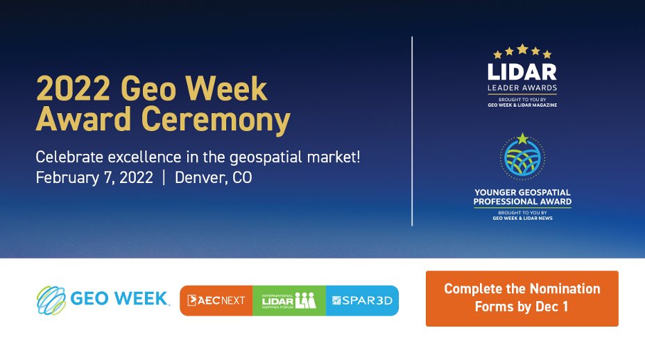 DroneIndWire's tweet photo. Geo Week (@GeoWeekExpo) Award Ceremony Nominations Accepted Until Dec 1

Read the full #PressRelease here: https://t.co/ROOpt5vD0U https://t.co/imwQezQvoa