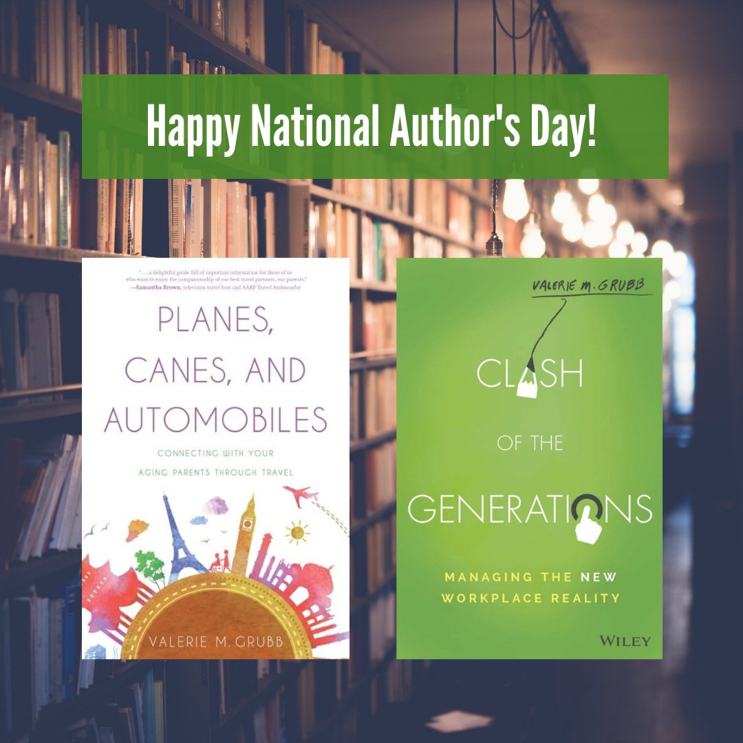 ValGrubb's tweet photo. Happy #NationalAuthorsDay to my fellow writers, storytellers, researchers, experts, and everything in-between!

You can access both my books published by @WileyGlobal, here: https://t.co/PGWETWhC2x

#NationalAuthorsDay2021 #Author #Writing #publishedauthor #wileybooks https://t.co/MAIwho2fkI