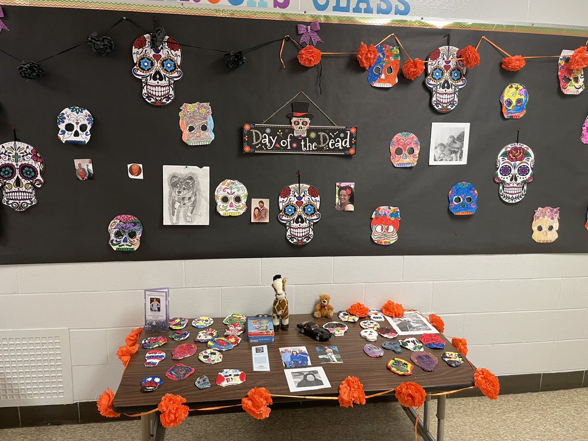 teacher_webster's tweet photo. 3rd Grade’s ofrenda for Día de los Muertos. @JREJagPrincipal @JohnsontownRoad @JCPSKY @JREMrWheat #backpack #GloballyCulturallyCompetent https://t.co/3rURerc699