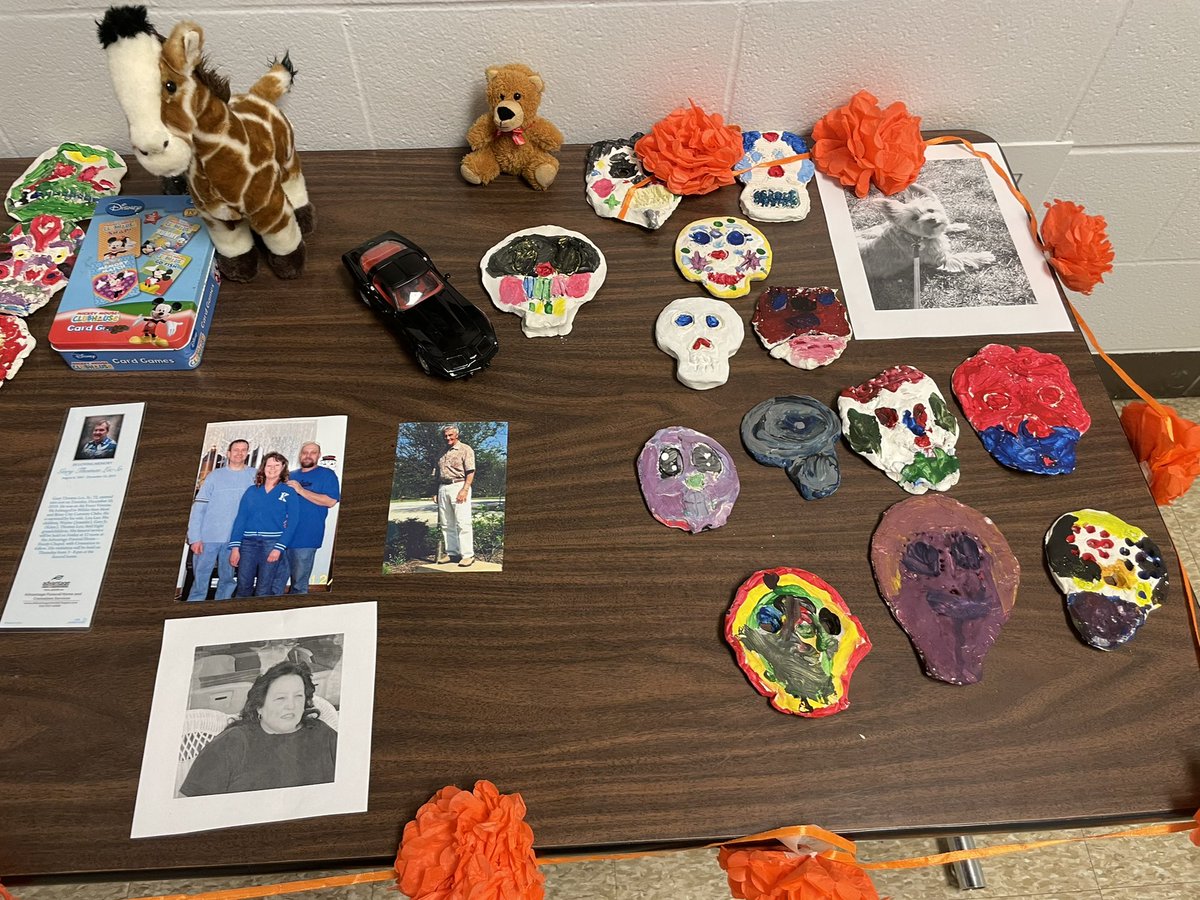 teacher_webster's tweet photo. 3rd Grade’s ofrenda for Día de los Muertos. @JREJagPrincipal @JohnsontownRoad @JCPSKY @JREMrWheat #backpack #GloballyCulturallyCompetent https://t.co/3rURerc699