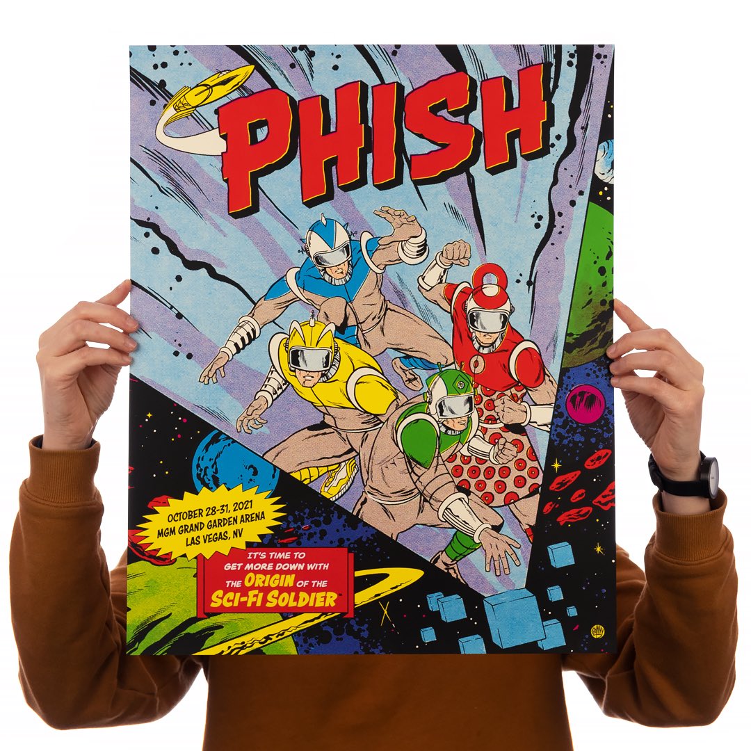 TheHalfandHalf's tweet photo. Last one for @phish Halloween! 4 color #screenprint by @jdombrowski in an edition of 1500. Follow @jdombrowski for AP copies 💅 https://t.co/ux4GUvm3BK