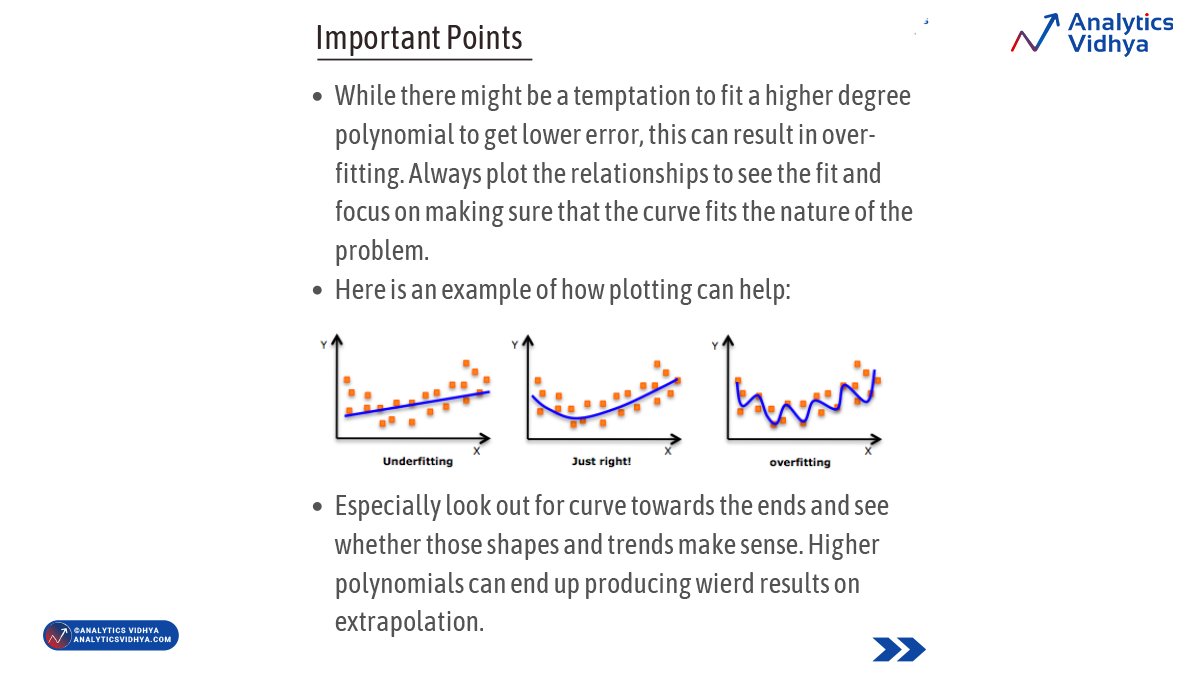 AnalyticsVidhya's tweet image. #PolynomialRegression