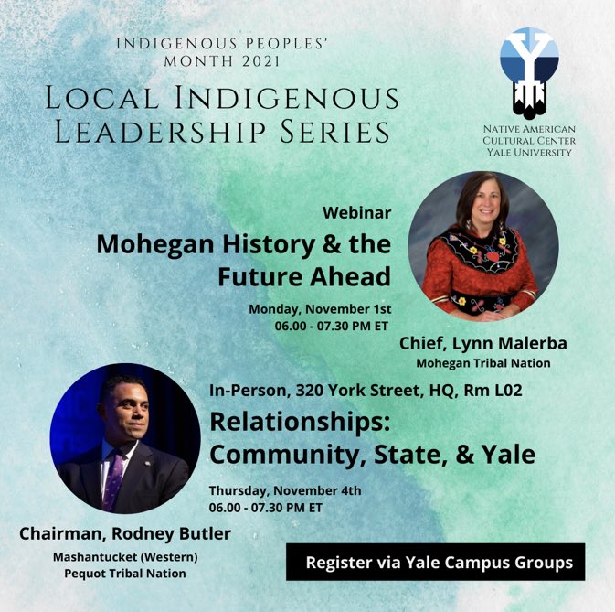 Kick off Indigenous Peoples’ Month with the NACC!! We are having a virtual discussion with Chief Lynn Malerba of the Mohegan Tribal Nation today at 6PM ET. Use the link in our bio to register 🙌🏽💙