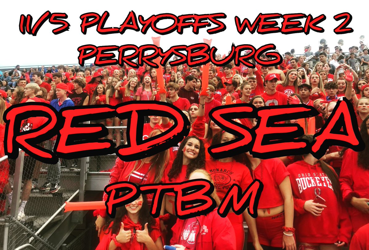 barstoolptbm's tweet photo. Wear RED! #ptbm #gomonarchs #beatperrysburg #marysvillemonarchs #theville #impactstadium #monarchfootball #marysvilleohio #barstoolsports #occ #champs https://t.co/y6FwNsuU39