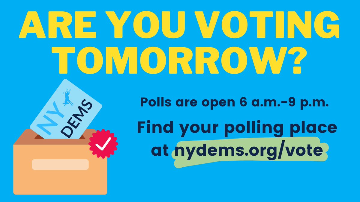 nydems's tweet photo. T-minus 1 day till Election Day!🗣👏 https://t.co/LSaVJGhuzp