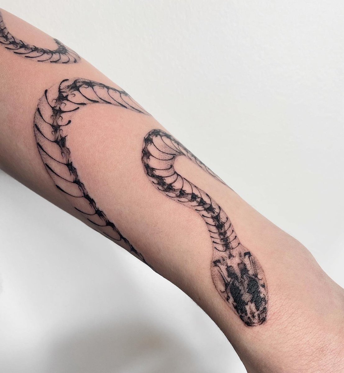 arteperdura's tweet photo. Serpent xray pour ma cliente fait en freehand ! 
Trop envie d’en faire plus 😤 https://t.co/kPNgBo0baU