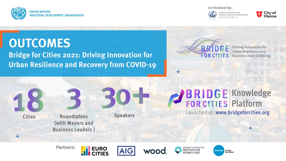 <a href="/BridgeforCities/">Bridge for Cities</a> 2021 was successfully held yesterday. Organized on the occasion of #WorldCitiesDay! We thank all partners, speakers and participants for their significant contribution to the event’s discussions. We hope to see you all in the 2022 edition of the event!