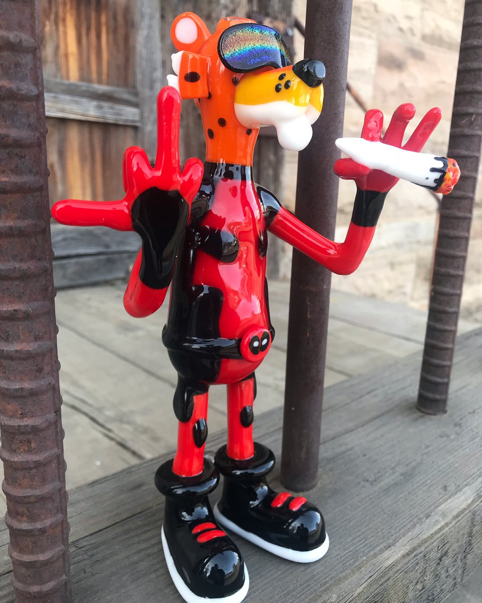 Chester “RudeBoy” the cheetah decided to dress up as Deadpool for Halloween! What did you dress up as? #nft #NFTCommunity #deadpool #rudeboy #itainteasy #wgmi #Halloween