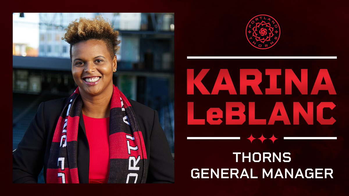 We’re thrilled to welcome Karina LeBlanc as the Thorns General Manager. 

Details: ow.ly/TvcG30rZ29A | #BAONPDX