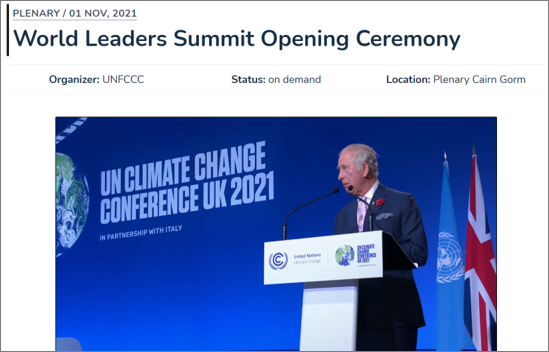 adapt2climate's tweet photo. Opening Ceremony of #COP26Glasgow with #BorisJohnson #PrinceCharles #Biden #SirDavidAttenborough and other world leaders #COP26 

Link to replay on demand: https://t.co/F1UkSOOWV9 https://t.co/OUp7SJ2Ykf