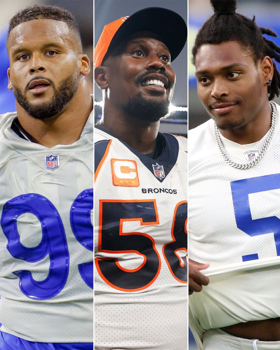espn's tweet photo. The Rams big 3 🔥 https://t.co/GgjsulLWIY