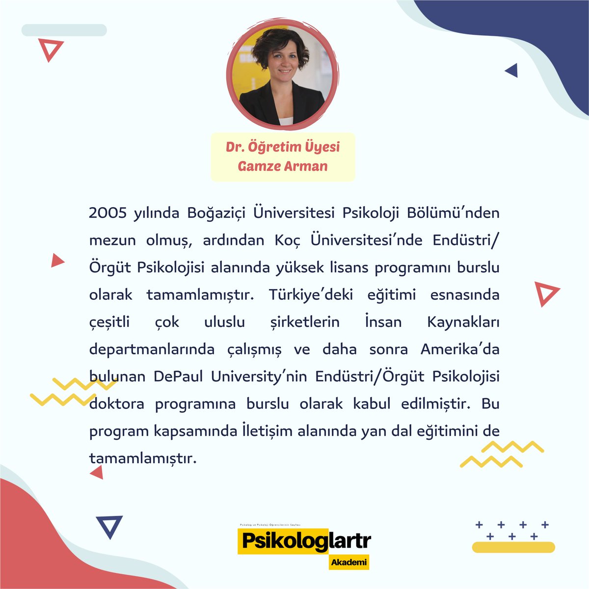 psktrakademi's tweet photo. Herkese merhaba,
Akademi’de Bu Hafta adlı etkinlik serimize Dr. Öğretim Üyesi Gamze Arman ile devam ediyoruz. 
Başvuru formumuz 👇🏻

https://t.co/4hnPu1dXEG
@gamze_arman https://t.co/c4H9ovT79B