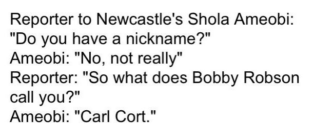 On Carl Cort’s 44th birthday, a reminder of one of the great interview answers of all time...