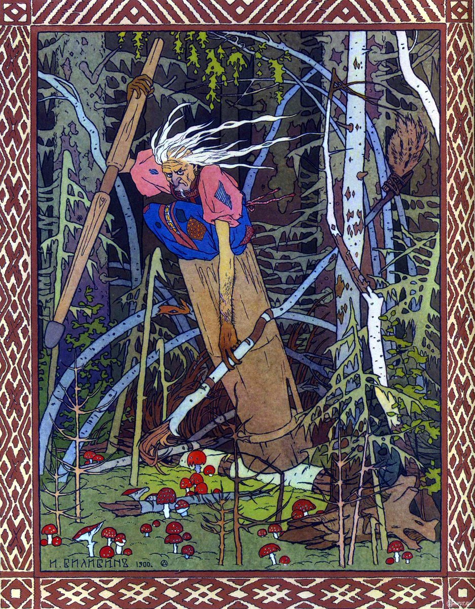 RonesaAveela's tweet photo. #SpiritHalloweekend  Slavic nations do not have Halloween, but they have a bad witch, and this is Baba Yaga I have her in my books and she is a mystical creature #books https://t.co/Evo3YXvMwc