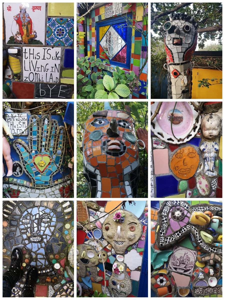 LauraDentArt's tweet photo. So lucky to get a ticket to enter #stephenwright #houseofdreams
A riot of #colour, years of collecting & creative expression to make his home an incredibly personal and imaginative work of art.
#mosaic #inspired #wow #loveyourwork Thankyou Michael & Stephen for the tour❤️ https://t.co/WFoHCXncQ9