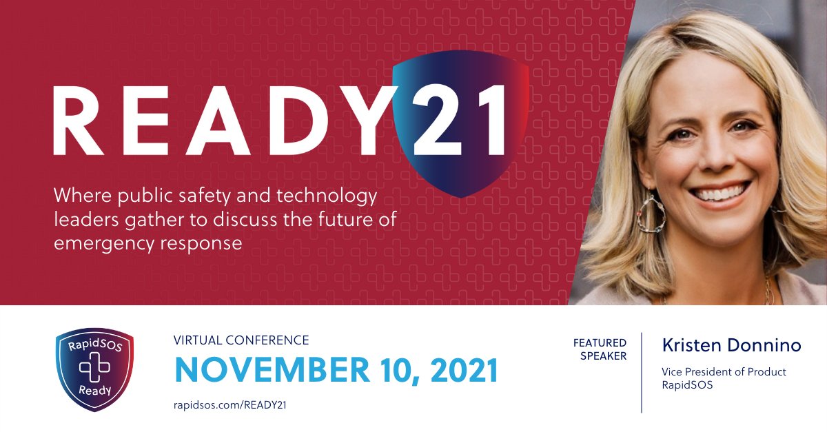 RapidSOS's tweet photo. Curious about what’s in store at RapidSOS for 2022? At READY21, VP of Product #KristenDonnino will showcase new RapidSOS features that will further transform emergency response.
Register today at https://t.co/zk1DaPw10a
#READY21 #RapidSOSReady #RapidSOSReadyEmergencyCommunity https://t.co/6YsvZRRja6