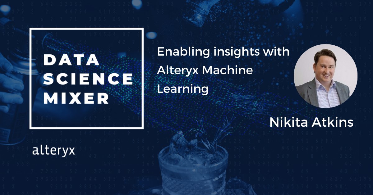 alteryx's tweet photo. Tune in to our Data Science Mixer podcast for your daily dose of creative inspiration using Alteryx Machine Learning and Intelligence Suite. https://t.co/zyKz7EyiZM #DataScienceMixer #AlteryxAnalytics https://t.co/o8jPO23dXV