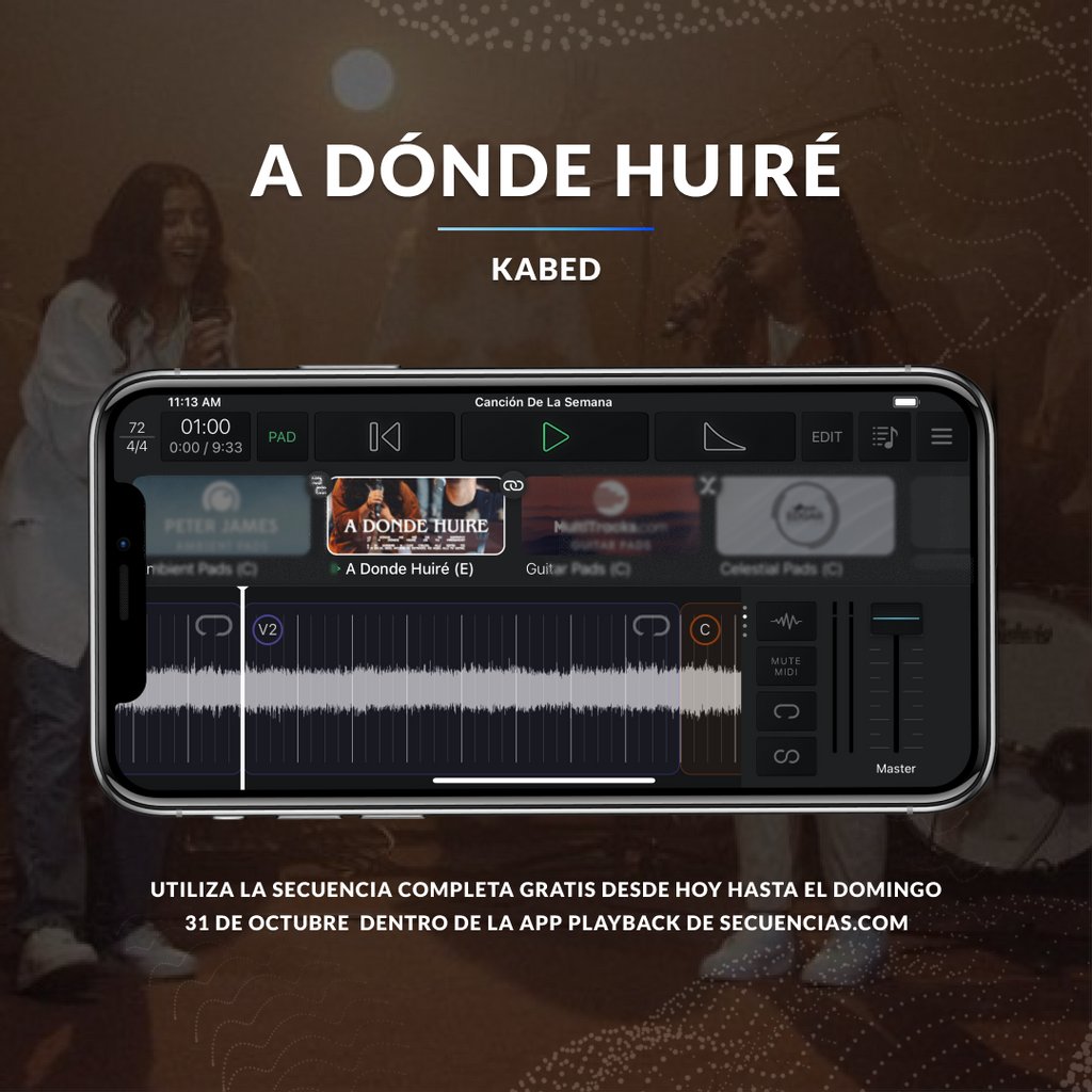 Esta semana utiliza la secuencia completa de «A Dónde Huiré» de KABED completamente GRATIS dentro de Playback desde hoy hasta el domingo 🙌🏼

¡Canta «A Dónde Huiré» esta semana en tu iglesia!