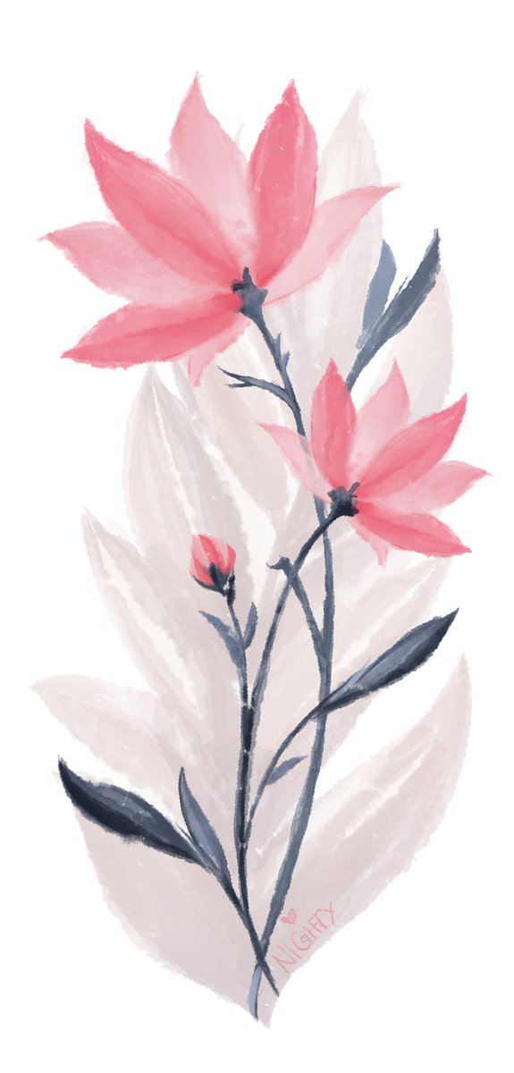 NightyART's tweet photo. Just a small flower drawing that I did on my iPad. I wanted to try a watercolor aesthetic. I printed this on a bookmark and want to send it to my granny who is in hospital right now. Lets hope everything will turn out okay!
#flowerdrawing #flowerbookmark #flowers #sakuraflower https://t.co/yI3jPvNFdZ