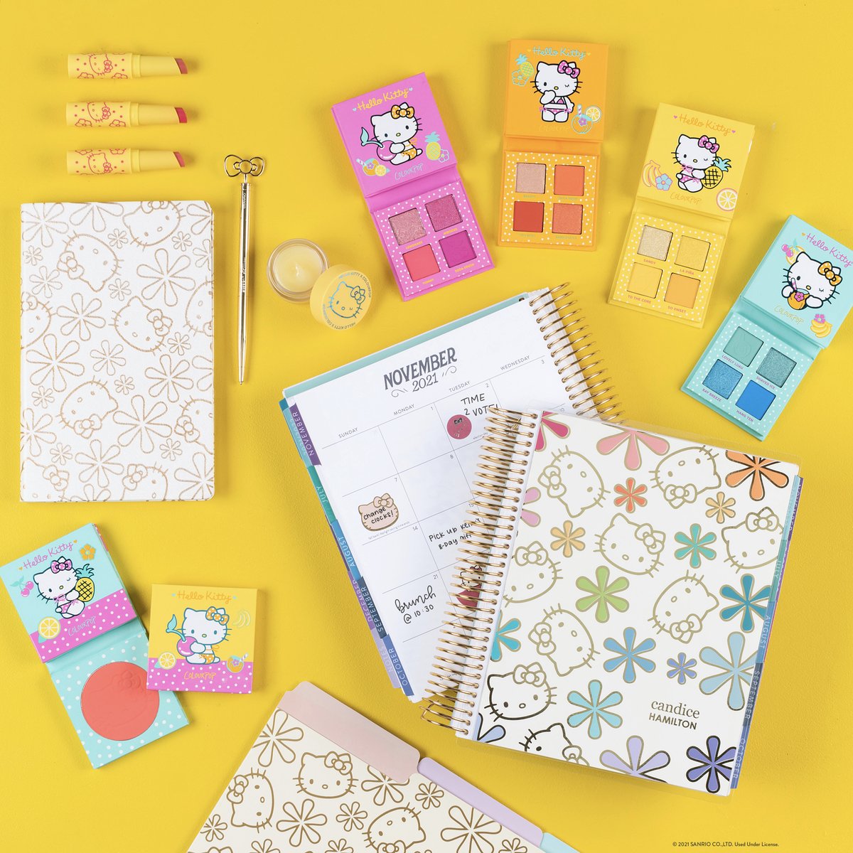 ColourPopCo's tweet image. #GIVEAWAY 🍰 We are celebrating our friend @hellokitty’s birthday with a super cute giveaway 💗1 winner will receive #ColourPop’s Hello Kitty Tropical Escape Collection &amp;amp; @ErinCondren Special Edition #HelloKitty box.

TO ENTER:
🎀Follow @ColourPopCo + @ErinCondren 
🎀Tag a friend