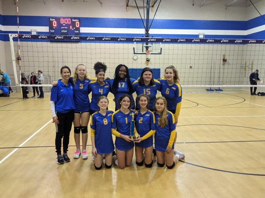 suaarrows's tweet photo. Congratulations to our 8th grade Volleyball Team!  The Arrows won the CYO Scarecrow Tournament over Blessed Sacrament, 25-13, 25-23! https://t.co/2XKtNoVVJA
