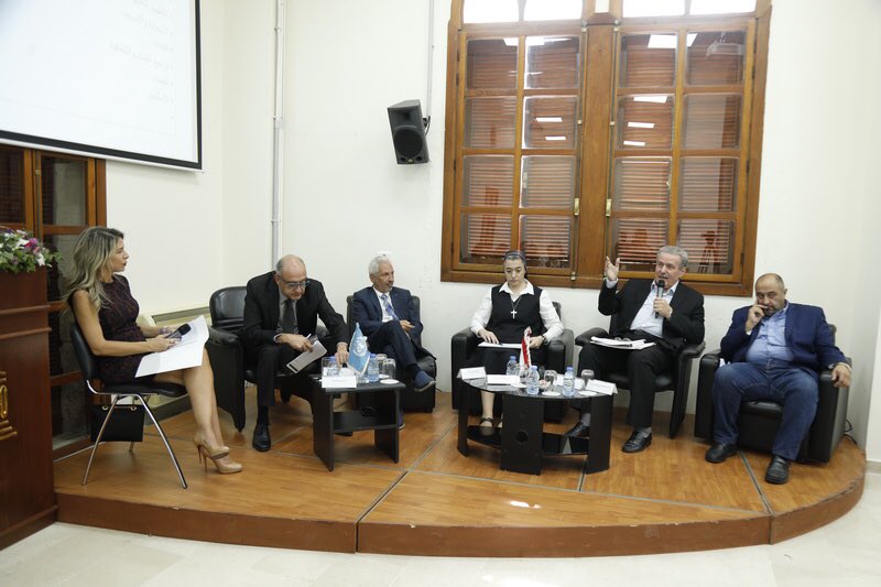 raniavbassil's tweet photo. It is an honor to participate in a #workshop entitled
“The #educationalsector in #Lebanon - problems and solutions”
organized by @cishbyblos with the International Christian Union and the International Committee against Impunity and Corruption
#CISH #UNESCO #education https://t.co/AeynVIau6X