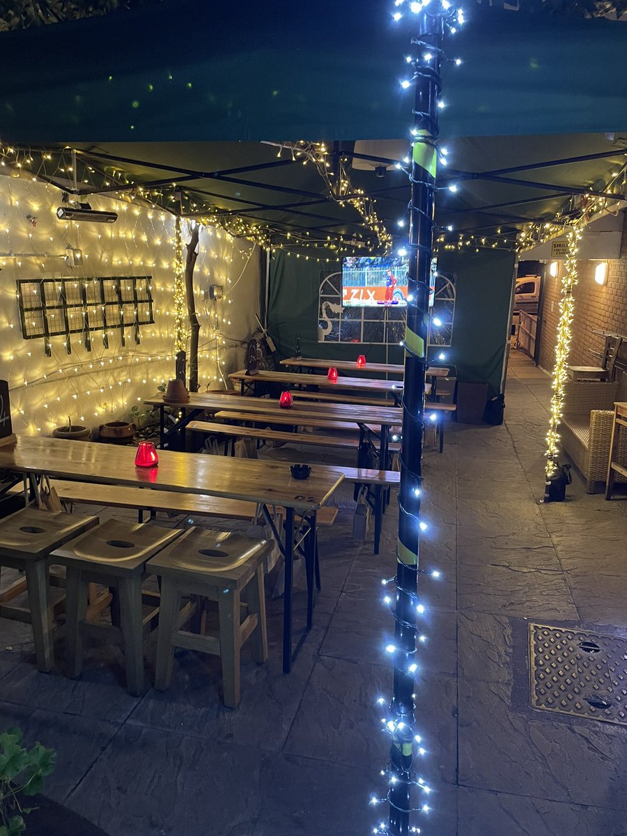 A HUGE week of sport this week Football, Rugby, Cricket! Why not enjoy it in our glittering winter garden? Mulled wine, Beer, Sport! What more could you want?!