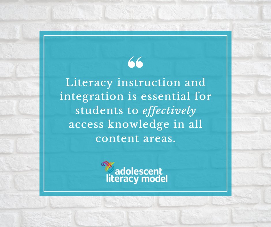 Whether it's math, science or music class, Ss should be reading, writing, speaking and listening about content every day. #adolescentliteracy #adlit