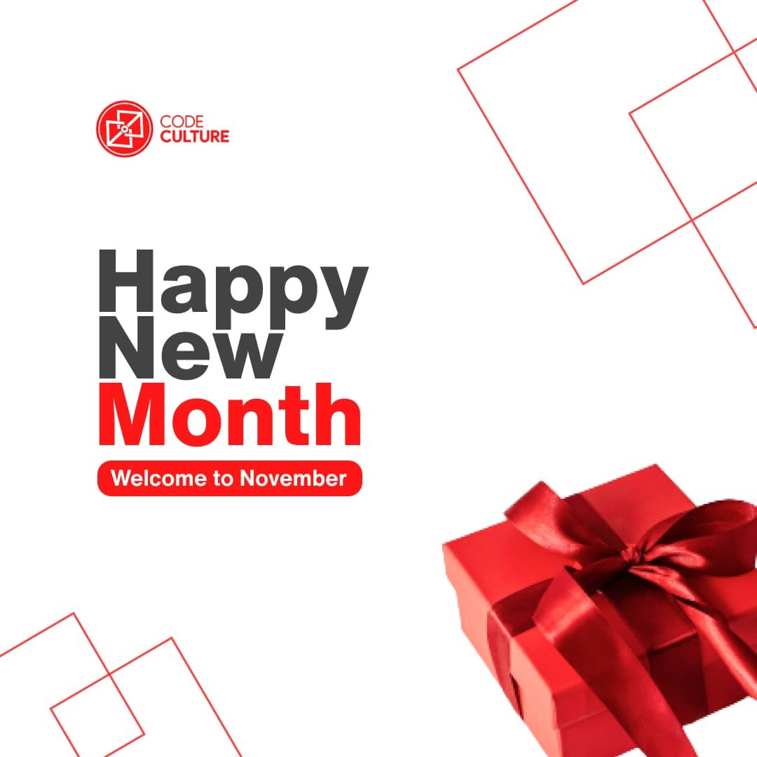CodeCulture02's tweet image. Happy New Month from code inclusive 
Let&apos;s help you smash your goals this month 💯

#codeculture #CodeNewbies #100DaysOfCode #DEVCommunity #HappyHalloween2021 #developer #coding #AI #programming #goals #inclusion #tech #javascript #Python #OpenSource #techcommunity @CodePapi_