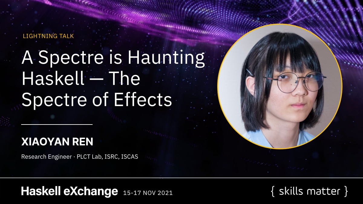 skillsmatter's tweet image. Free #monad or effect #typeclasses tend to be both unfriendly to compiler optimization because they all generalize too much. Xiaoyan Ren will introduce the “phantom constraint pattern” at #HaskellX

Book NOW: bit.ly/3w6KtTH