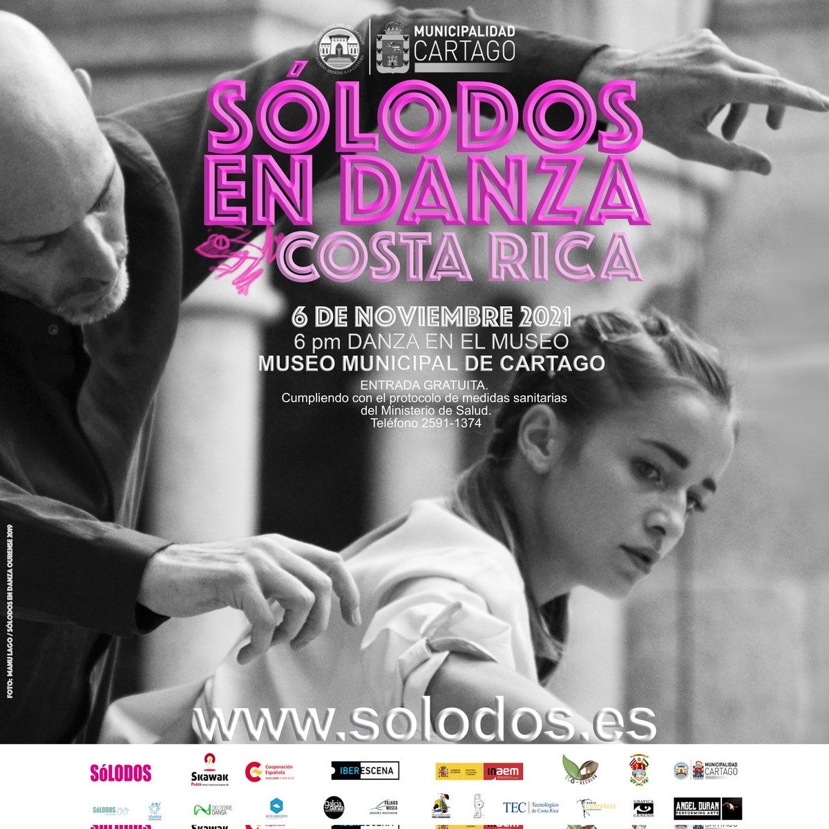 SOLODOSNeodans's tweet photo. Nos vemos el 6 Noviembre en Museo de Cartago, Costa Rica!
6 pm / Actuación SóLODOS EN DANZA en Museo Municipal de Cartago / Danza en el Museo
#solodosendanza2021 #solodos https://t.co/wh8IUT9fqp