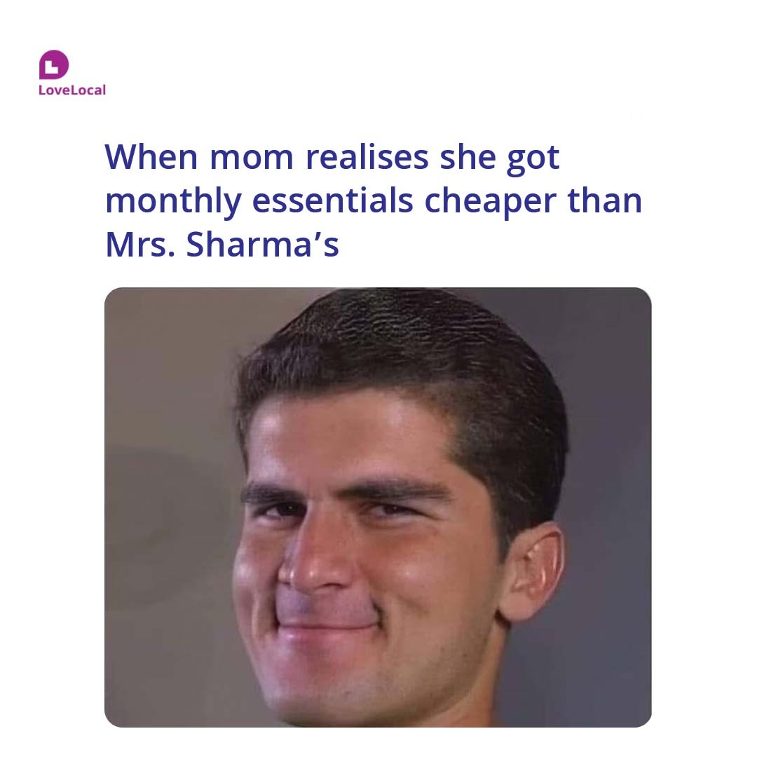 LoveLocalindia's tweet photo. Moms when their bargaining game is better than everyone else’s!

#LoveLocal #Meme #ShaheenAfridi #Cricket #MomRules #Sports #LocalRetailer #TrustLocalRetailer #VocalForLocal #IndianRetailer #UnorganisedRetailer  #Sale #SupportLocalShop https://t.co/77XFzjuZov