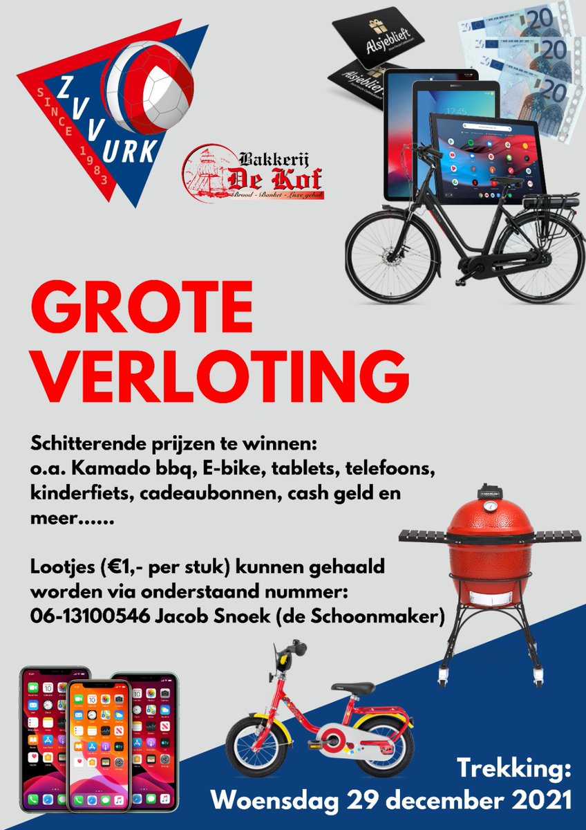 zvvurk's tweet photo. 💯 Like en deel actie #verloting.

𝙇𝙞𝙠𝙚 𝙚𝙣 𝙧𝙚𝙩𝙬𝙚𝙚𝙩 𝙙𝙞𝙩 𝙗𝙚𝙧𝙞𝙘𝙝𝙩 en win 20 loten en maak zo 𝘨𝘳𝘢𝘵𝘪𝘴 meer kans op prachtige prijzen! 🤑 #zvvurk https://t.co/gpat7Phsl1