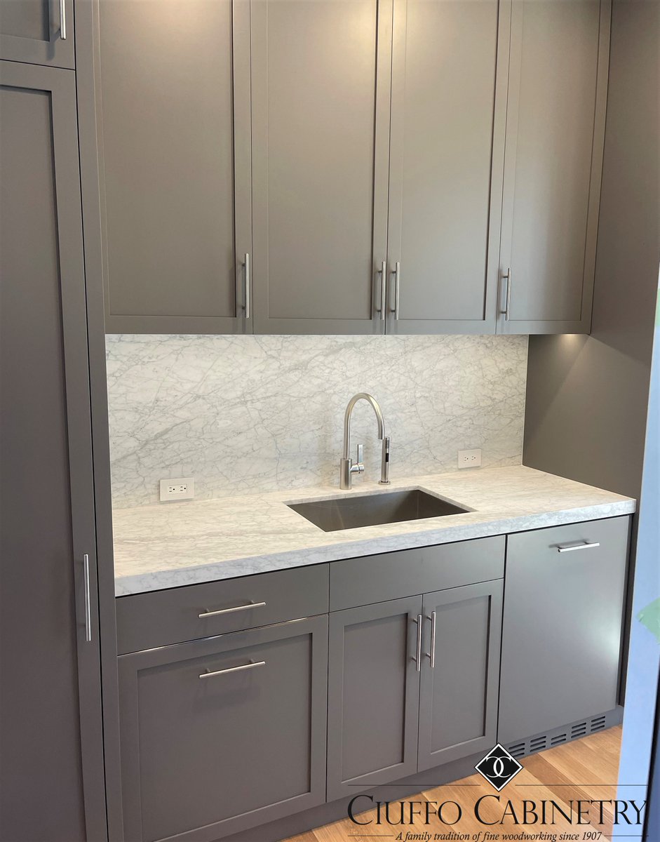 ciuffocabinetry's tweet photo. Progress shot: our custom butlerβs pantry is complete! Finishing touches are going on the adjoining kitchen β we canβt wait to show you this completed project! #ciuffocabinetry #customcabinetry #custombutlerspantry #butlerspantry #custompantry #butlerspantrydesign https://t.co/f1N7axMOjK