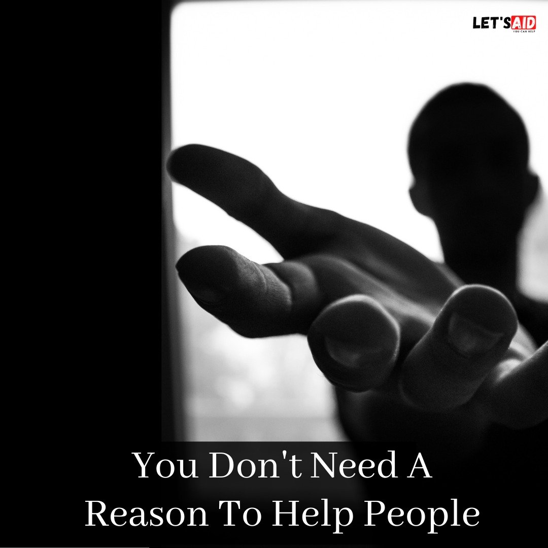 letsaidorg's tweet photo. We as humans are questionable about everything that happens around us. We doubt everything. We find answers. We find reasons. But, do we need to do all this even while we are helping someone? 
#letsaid #letsaidtogether #donate #help #Human https://t.co/Tw5QRxOloy