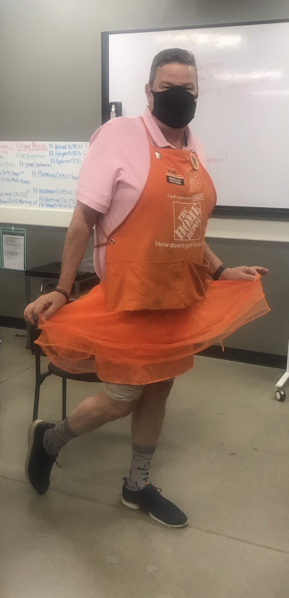 A bet is a bet!  96 credits last week from my team!  So tutu it is! <a href="/HomeDepot2323/">ColdSpringHomeDepot</a> <a href="/ahrenswish/">Susie A</a> <a href="/Andrew4Meyer/">Andrew Meyer</a> <a href="/Paul_Haitsch/">Paul Haitsch</a>  <a href="/NickGeerken/">Nick Geerken</a>