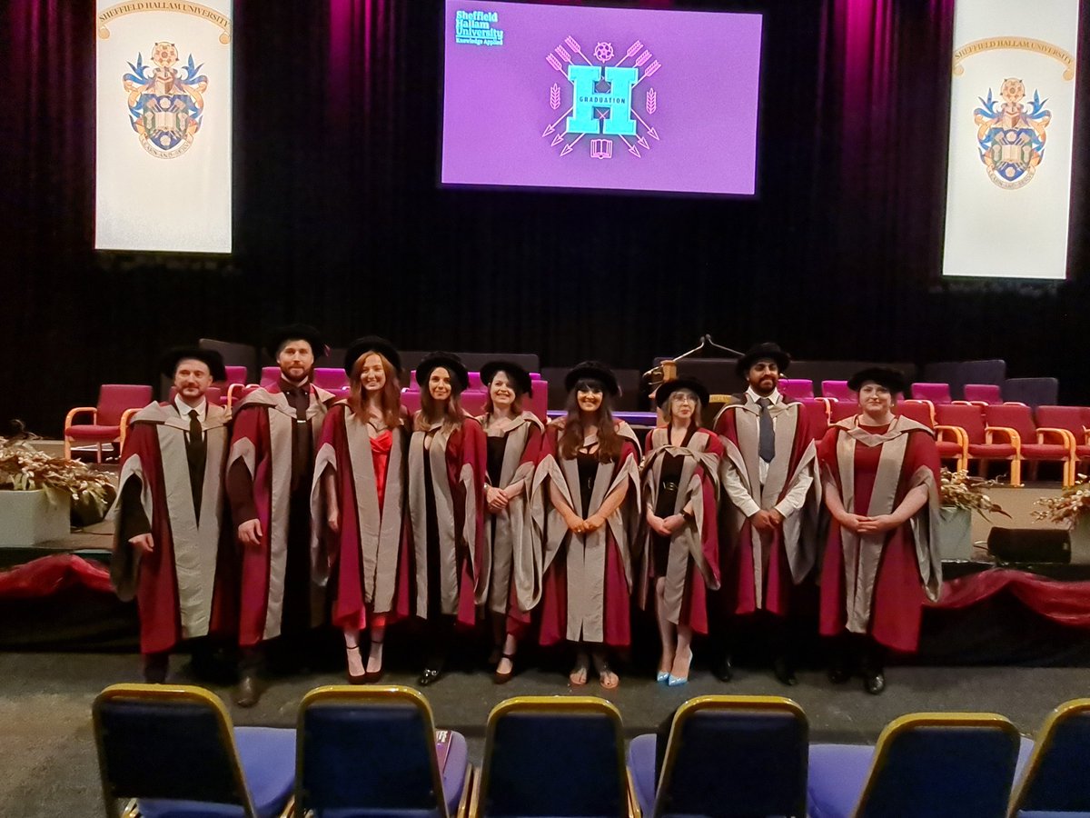 ProfLeMaitreIVD's tweet photo. Fantastic to see all the @BMRC_News Doctoral students graduating today, classes of 2020 and 2021 #hallam2021 @I2riShu @SHUDocSchool @DuckettCJ https://t.co/amwxwF3XRB