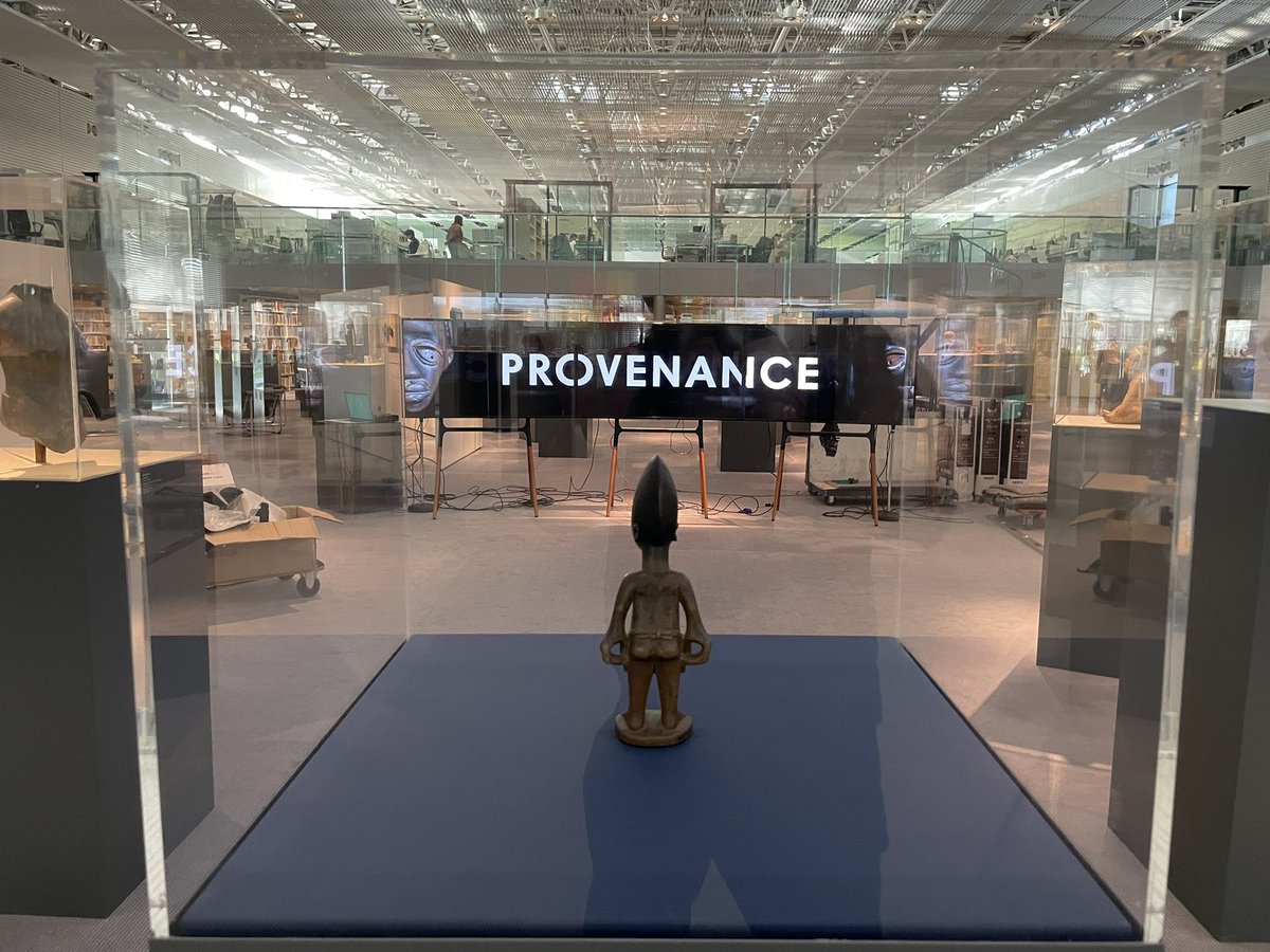 MutinyProjects's tweet photo. We are installing #Provenance today @SainsburyCentre part of #FutureandForm @UEALitFest - opens this week. Written by @ayobamiadebayo edit by #SophieMellor @closeandremote directed by @MarcusRomer installation @viralinfo @MutinyProjects big thanks to @TaniaKMoore & colleagues https://t.co/eNpVCbcYdG