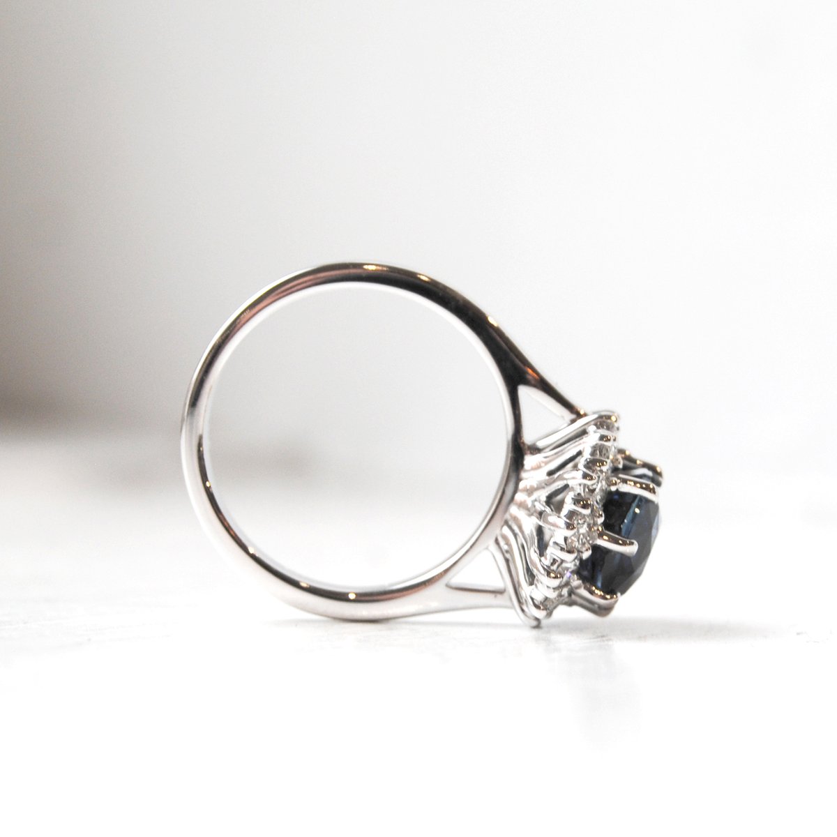 An engagement ring as unique as their relationship with every aspect representing their eternal and unconditional love for each other.  The intense blue sapphire symbolic of the “life nurturing water they are for each other..." Let us tell YOUR story.

#designsatdanas