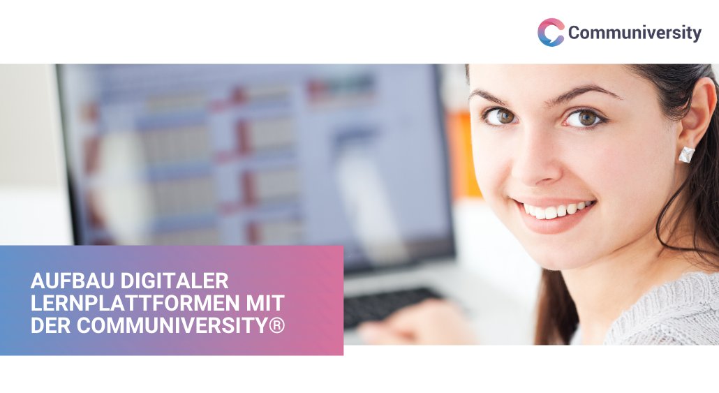 communiversity's tweet photo. Wir setzen bei der Communiversity® schon immer auch auf digitales Lernen 🖥. Unsere Erfahrung, genutzte Technologie und anhängige Services stellen wir auch anderen Unternehmen zur Verfügung. Wir ermöglichen anwenderfreundliches und bezahlbares #eLearning. https://t.co/V4VUjkx7TW https://t.co/NFR94XQahB
