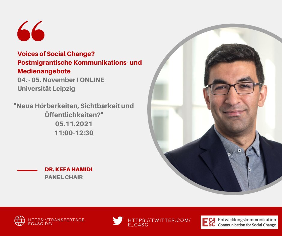 Begrüßen Sie am Freitag gemeinsam mit uns Dr. Kefa Hamidi als Moderator des Panels.