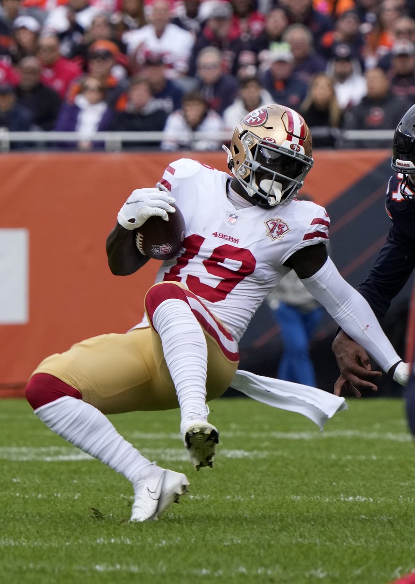 Only player with 3 games of 150+ receiving yards

💥 Deebo Samuel