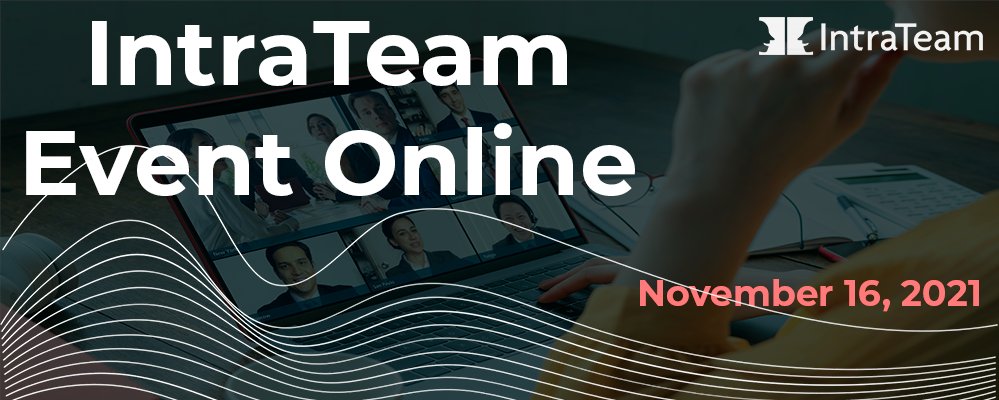 IntraTeam's tweet photo. The third IntraTeam Event Online 2021 takes place on 16 November. A whole day full of sessions and inspiration on intranets and digital workplaces! 

See the programme: https://t.co/OzdCdNTeEn

#IntraTeam21 https://t.co/FdpMxa8add