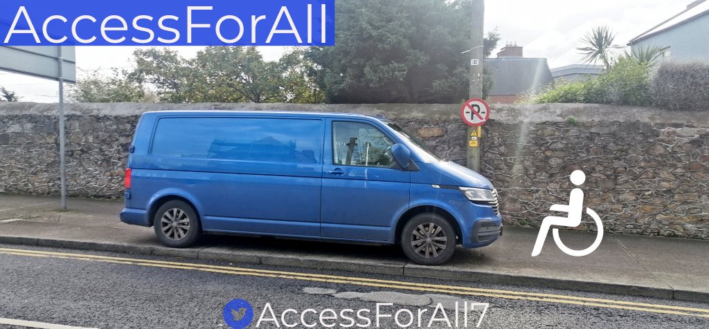 We were tagged by <a href="/Dundrum_info/">Dundrum.info</a> and look at the state of this. 
No parking sign ✔️ 
Double yellow lines ✔️
Footpath ✔️
Barriers &amp; Exclusion✔️

All the boxes ticked!!!!!