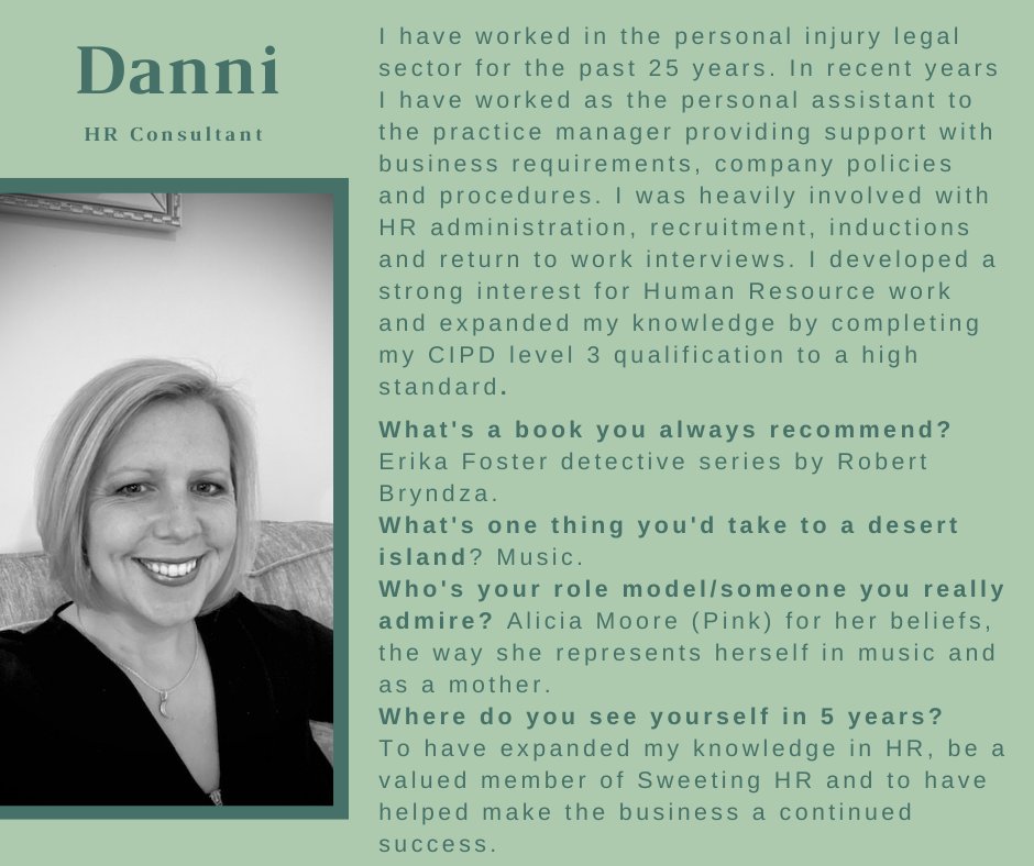 SweetingHR's tweet photo. Welcome to the Sweeting HR team, Danni! https://t.co/rhtjHM0D1a